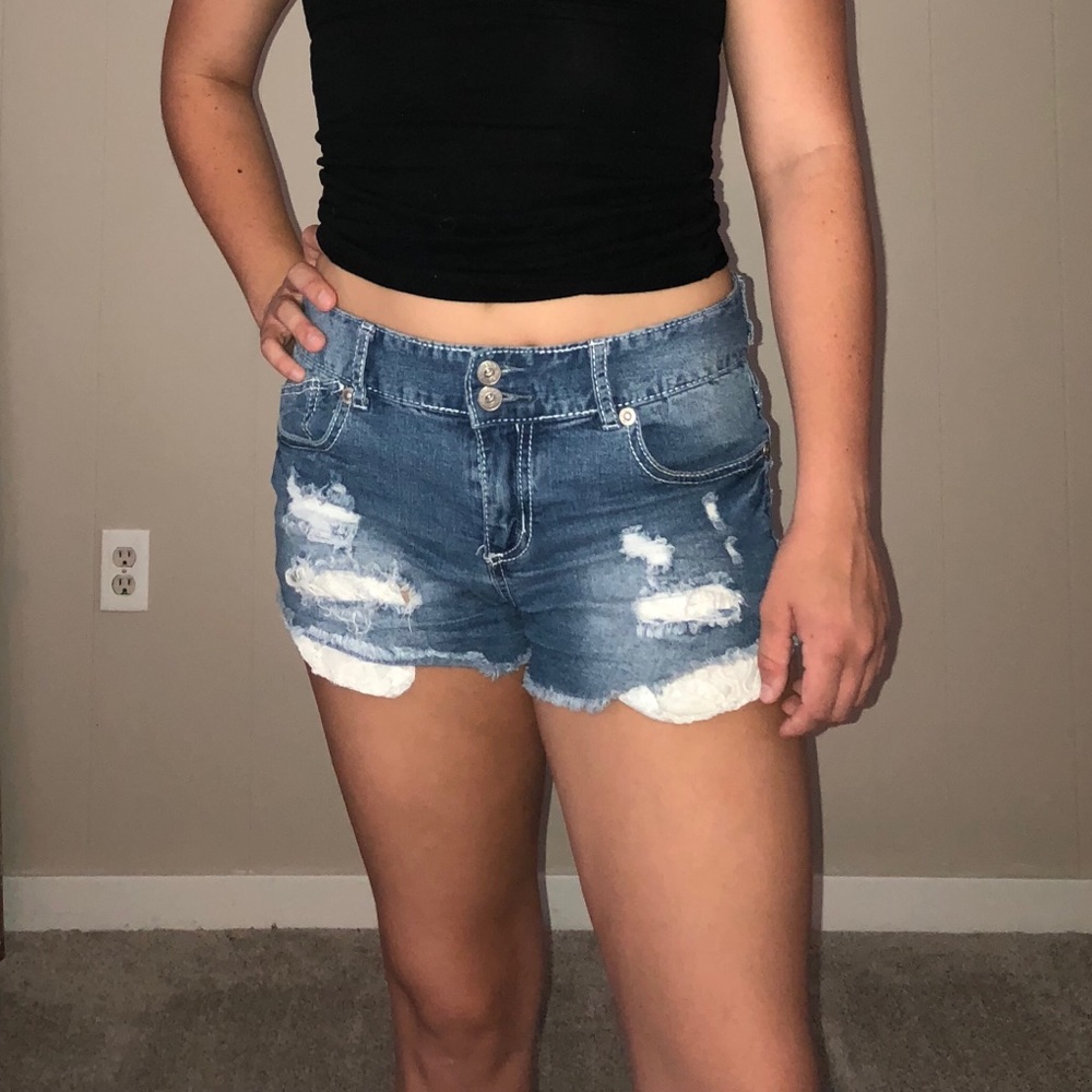 Curvy Denim Shorts